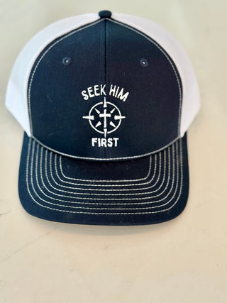 Seek Him First Trucker Hat